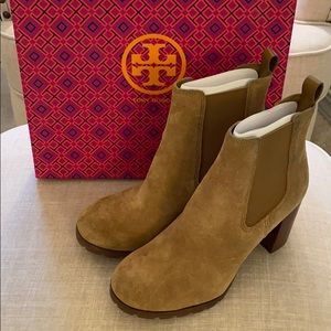NIB Tory Burch Stafford Suede Bootie 7.5
